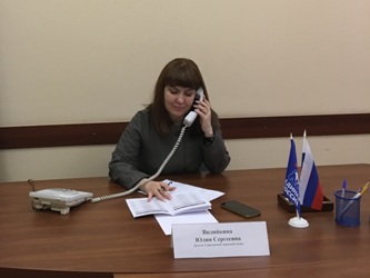Юлия Видяйкина провела прием граждан